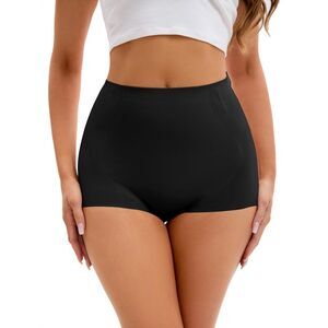 High-Waisted Briefs Tummy Control Butt Lifter Control Panties Black